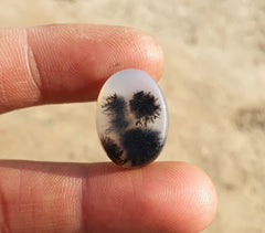 15ct Natural Dendritic Agate - Shajri Aqeeq -21x16mm