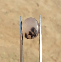 8.2ct Natural Dendritic Agate - Shajri Aqeeq -14x11mm