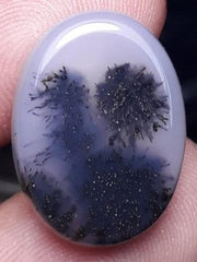 15ct Natural Dendritic Agate - Shajri Aqeeq -21x16mm