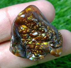 59ct Rare Fire Agate cabochon, Rare Gemstone than Diamonds, Dimensions - 34x27mm
