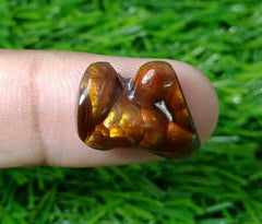 Мексиканский огненный агат 13,3 карата, редкий огненный агат, резной огненный агат — идеальный подарок из драгоценных камней, Aatshi Aqeeq, размеры — 18x16 мм