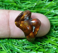 Мексиканский огненный агат 13,3 карата, редкий огненный агат, резной огненный агат — идеальный подарок из драгоценных камней, Aatshi Aqeeq, размеры — 18x16 мм