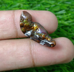 14.7ct Best Color Combination Fire Agate , Polished Fire Agate, Rare Fire agate - Fire Agate For Pendant - Dimensions- 28x11mm