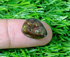9.4ct Mexican Fire Agate, Rare Fire Agate, Green Aatshi Aqeeq - Perfect gemstone Gift, Dimensions - 15x12xmm