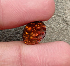 Уникальная резьба по редкому огненному агату с пузырьками – Agata Da Fuego