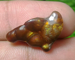 Мексиканский огненный агат 12 карат, редкий огненный агат, огненный агат уникальной формы, подходящий для подвески — идеальный подарок из драгоценных камней, редкий драгоценный камень, чем бриллианты, размеры — 23x14 мм