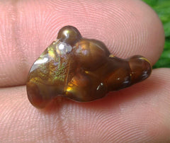 Мексиканский огненный агат 12 карат, редкий огненный агат, огненный агат уникальной формы, подходящий для подвески — идеальный подарок из драгоценных камней, редкий драгоценный камень, чем бриллианты, размеры — 23x14 мм