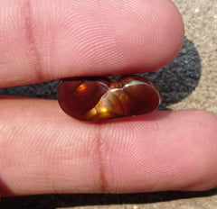 8.95ct Natural Fire Agate from Mexico ,Rare Gemstone than Diamonds - Perfect gemstone Gift, Dimensions - 20x10 mm
