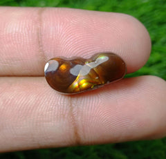 8.95ct Natural Fire Agate from Mexico ,Rare Gemstone than Diamonds - Perfect gemstone Gift, Dimensions - 20x10 mm