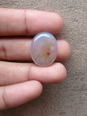 29ct Natural Dendritic Agate - Shajri Aqeeq - Dimension-26x21mm