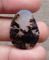 20.85 Natural Dendritic Agate - Shajri Aqeeq - Dimension-28x22mm