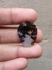 20.85 Natural Dendritic Agate - Shajri Aqeeq - Dimension-28x22mm