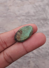 Натуральная бирюза 18,2 карата, зеленая матричная бирюза, Шаджри Фероза, настоящий камень Фероза, размеры: 25,5x14,5 мм