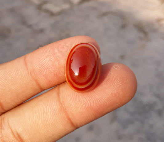 38.5ct Natural Eye Agate - Aqeeq -Dimension 23x18x12mm