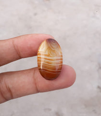 28ct Banded Agate - Sulaimani Aqeeq - Dimension 27x17x7mm