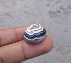 38.1ct Natural Eye Agate For Sale - Aqeeq - Dimension 23x21x11mm