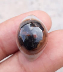 31ct Natural Eye Agate For Sale - Aqeeq - Dimension 22x15x15mm