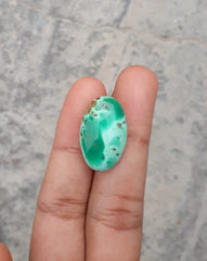 14ct Natural Variscite Cabochon - 23 x 15mm