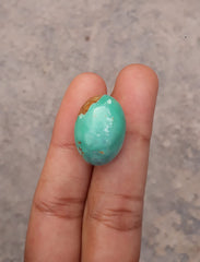 19.3ct Natural Variscite Cabochon - Dimensions -21x15.5mm