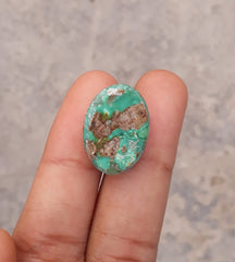 19.1ct Natural Variscite Cabochon Gemstone , Dimensions 21x15.5mm
