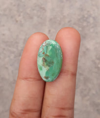 10ct Natural Variscite Gemstone - Dimensions-21x12.5mm