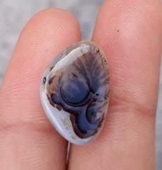 Freeform dendritic agate (Cabochon)