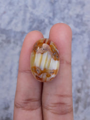 Полосчатый агат 35 карат - Сулеймани Акик - 24x17x13 мм