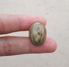 Кабошон из абстрактного агата 32,8 карата - Сулеймани Акик - 21x15 мм