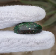 32ct Green Turquoise with Pyrite, Natural Feroza Stone Dimension 19x26x9mm