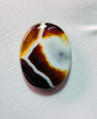 38ct Agate Cabochon - Sulaimani Aqeeq  - 27 x 22mm