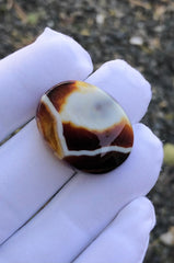 38ct Agate Cabochon - Sulaimani Aqeeq  - 27 x 22mm