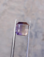 4.2ct Ametrine - Trystine - Bolivianite -  9.7x9.5mm