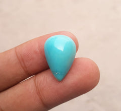 Natural Certified Turquoise  - Blue Turquoise - 13ct- 21x14mm