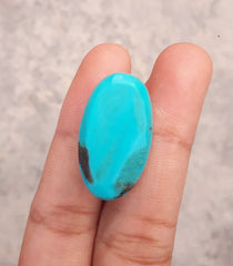 Natural Certified Turquoise  - Blue Turquoise - 29.1ct- 26x15mm