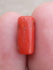 4.45ct Coral Stone - Moonga Stone - Marjan Stone - Pagadam Stone - 13x5mm