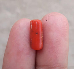 4.45ct Coral Stone - Moonga Stone - Marjan Stone - Pagadam Stone - 13x5mm