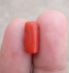 4.45ct Coral Stone - Moonga Stone - Marjan Stone - Pagadam Stone - 13x5mm