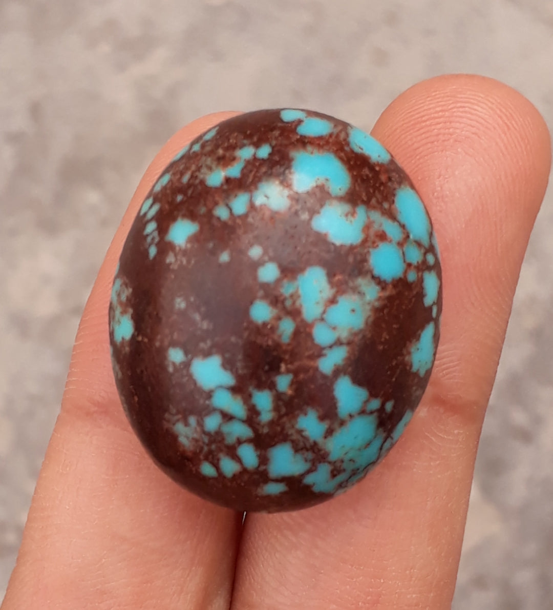 Natural Certified Egyptian Turquoise - Misri Feroza - 42.1Ct- 27x22mm