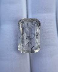 Черный турмалиновый кварц 7,3 карата, черный рутиловый кварц – рутиловый кварц