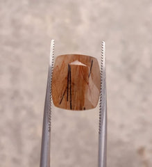 7.65ct Brown  Tourmalated Quartz - Brown  Rutile Quartz - Rutilated Quartz