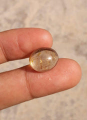 13.25ct Golden Tourmalated Quartz - Golden Rutile Quartz - Rutilated Quartz