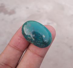 Natural Turquoise Green Matrix  with Pyrite, Shajri Feroza, Oval Shape, Real Firoza Stone,Dimensions-29x19mm