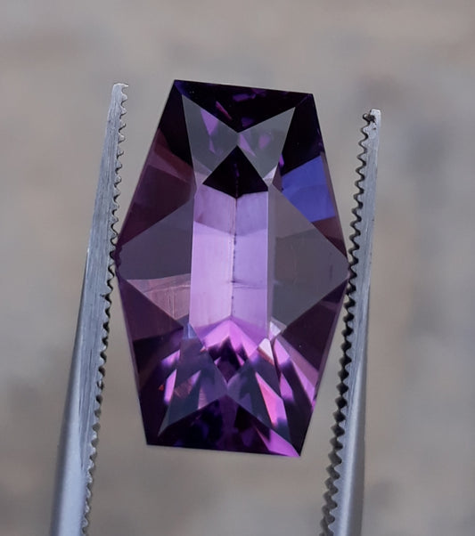 10.3ct Amethyst Fancy Cut from Brazil - February Birthstone -