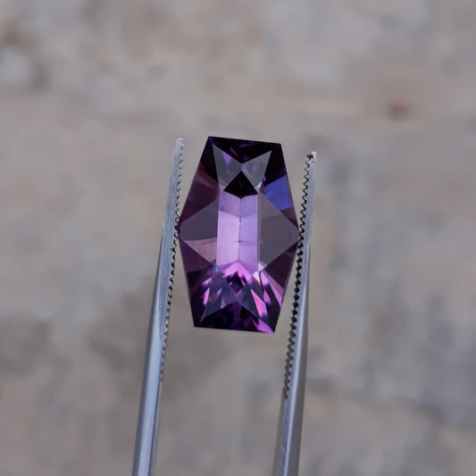 10.3ct Amethyst Fancy Cut from Brazil - February Birthstone -