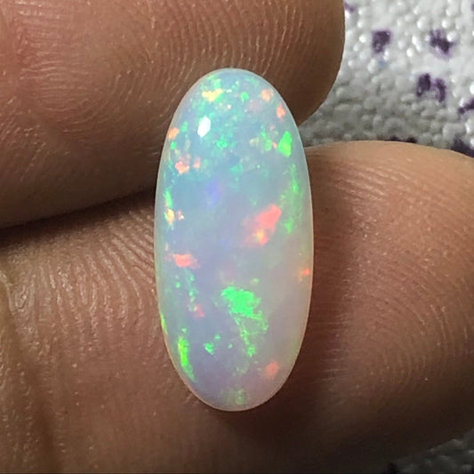 Opal for Sale - White Fire Opal - Welo Opal - October Birthstone - 17x8mm 3.45ct