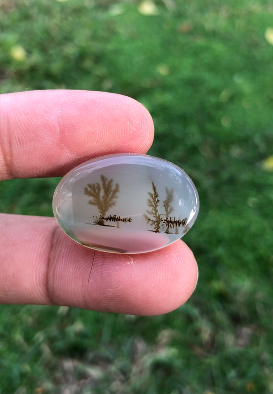 Unique Landscape in Natural Dendritic Agate Gemstone - Collector Gemstone - 23.6cartats