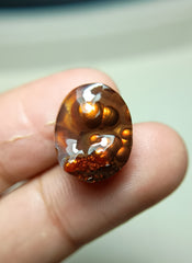 Редкий огненный агат с пузырьками — Agate De Feugo 