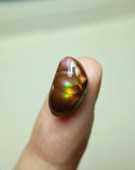Кабошон из огненного агата Rainbow Rare - Agate De Feugo 
