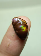 Кабошон из огненного агата Rainbow Rare - Agate De Feugo 