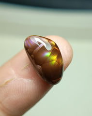Кабошон из огненного агата Rainbow Rare - Agate De Feugo 